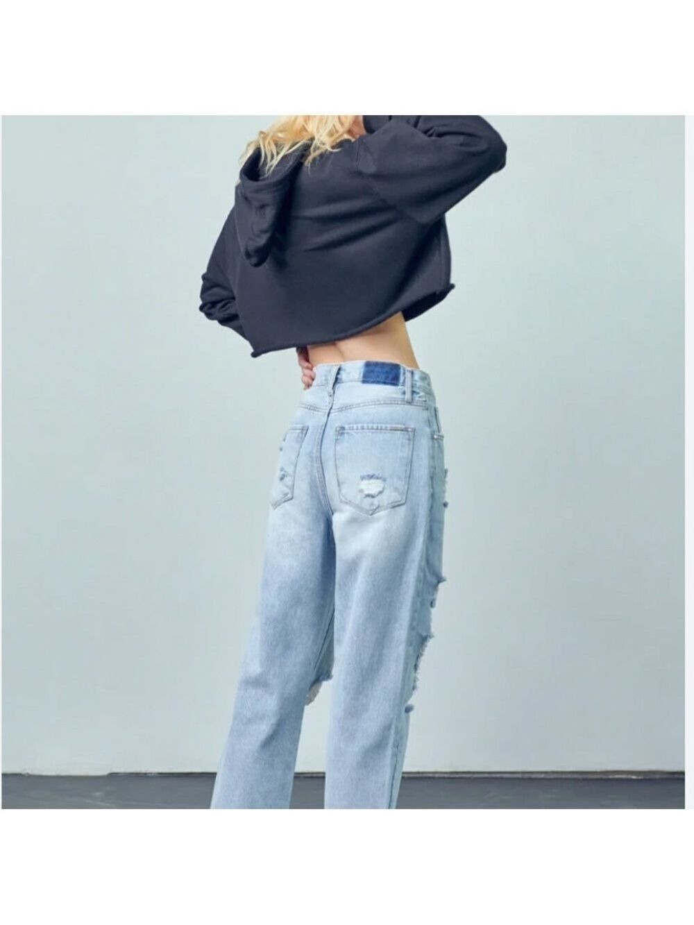 Insane Gene High Rise Tapered Jeans Light Wash NWT